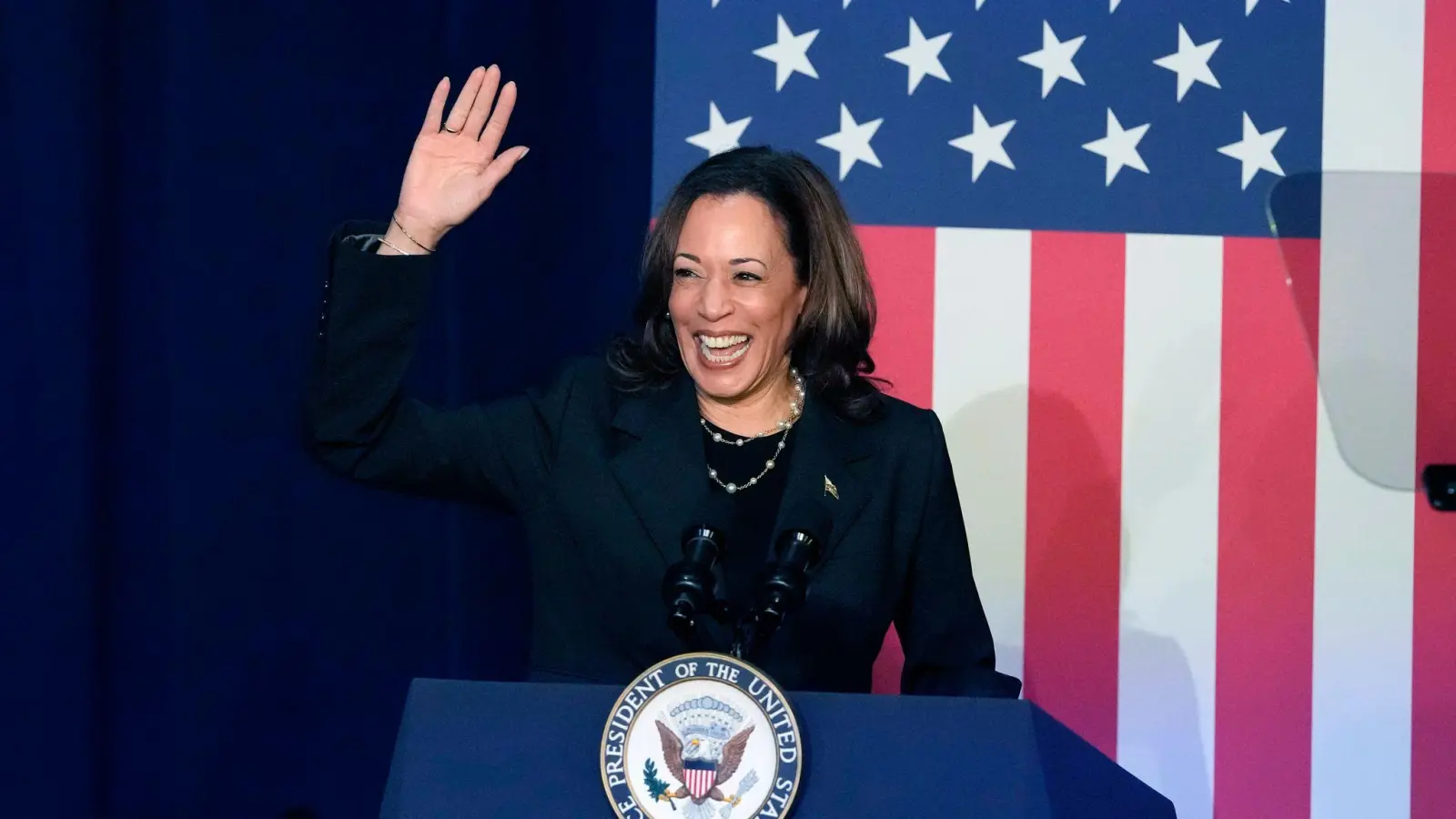 Kamala Harris ist die erste Frau und die erste Schwarze im US-Vizepräsidentenamt. (Archivbild) (Bild: Carlos Osorio/AP)