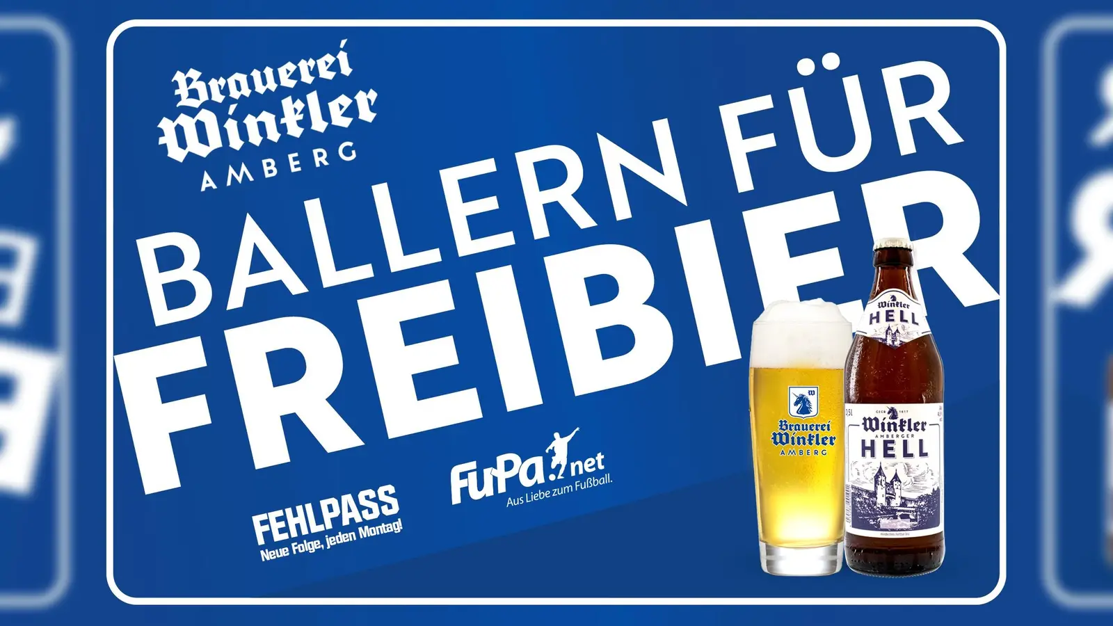 Bei der Aktion „Ballern für Freibier” gibt es Freibier zu gewinnen. (Grafik: Brauerei Winkler Amberg)