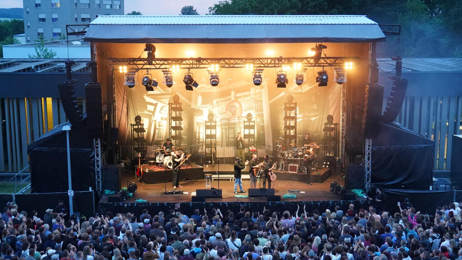 Die österreichische Band „Seiler und Speer” beim Campus Open Air 2023. (Bild: mcl)