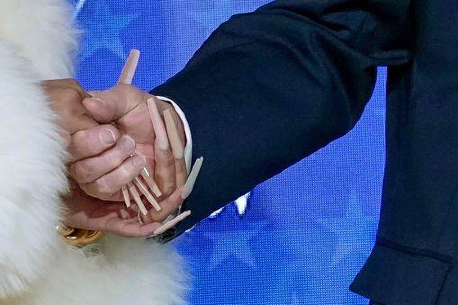 Rapperin Nicki Minaj sagte, sie sei der „wahrscheinlich“ größte Fan des US-Präsidenten. (Bild: Jose Luis Magana/AP/dpa)