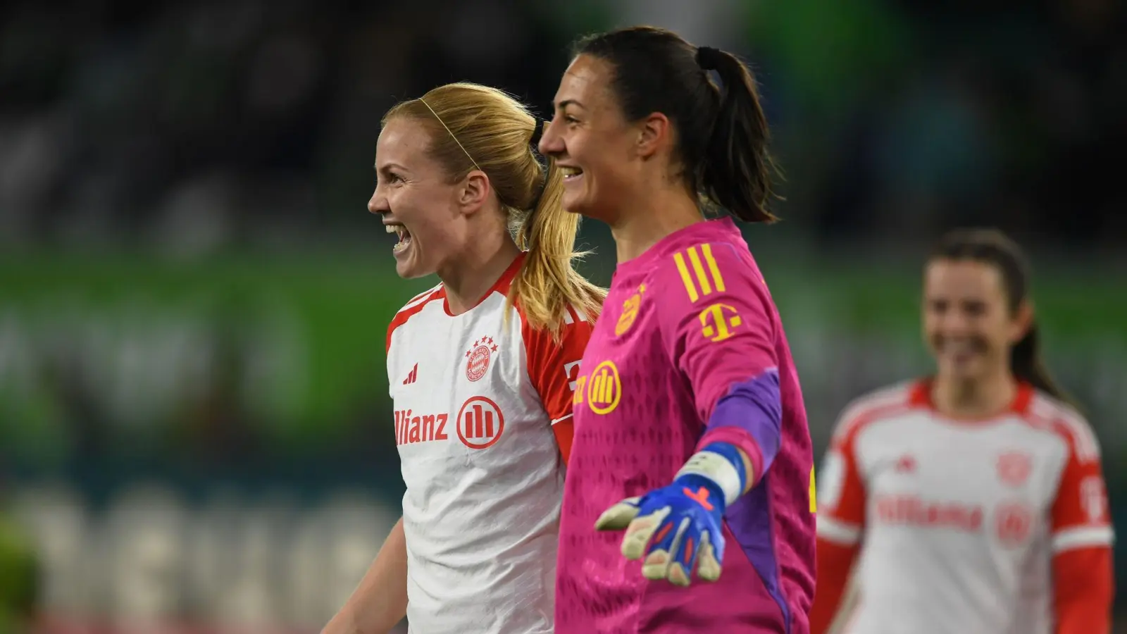 Torhüterin Maria Luisa Grohs war die Münchner Heldin im Pokal-Halbfinale. (Bild: Swen Pförtner/dpa/Archivbild)