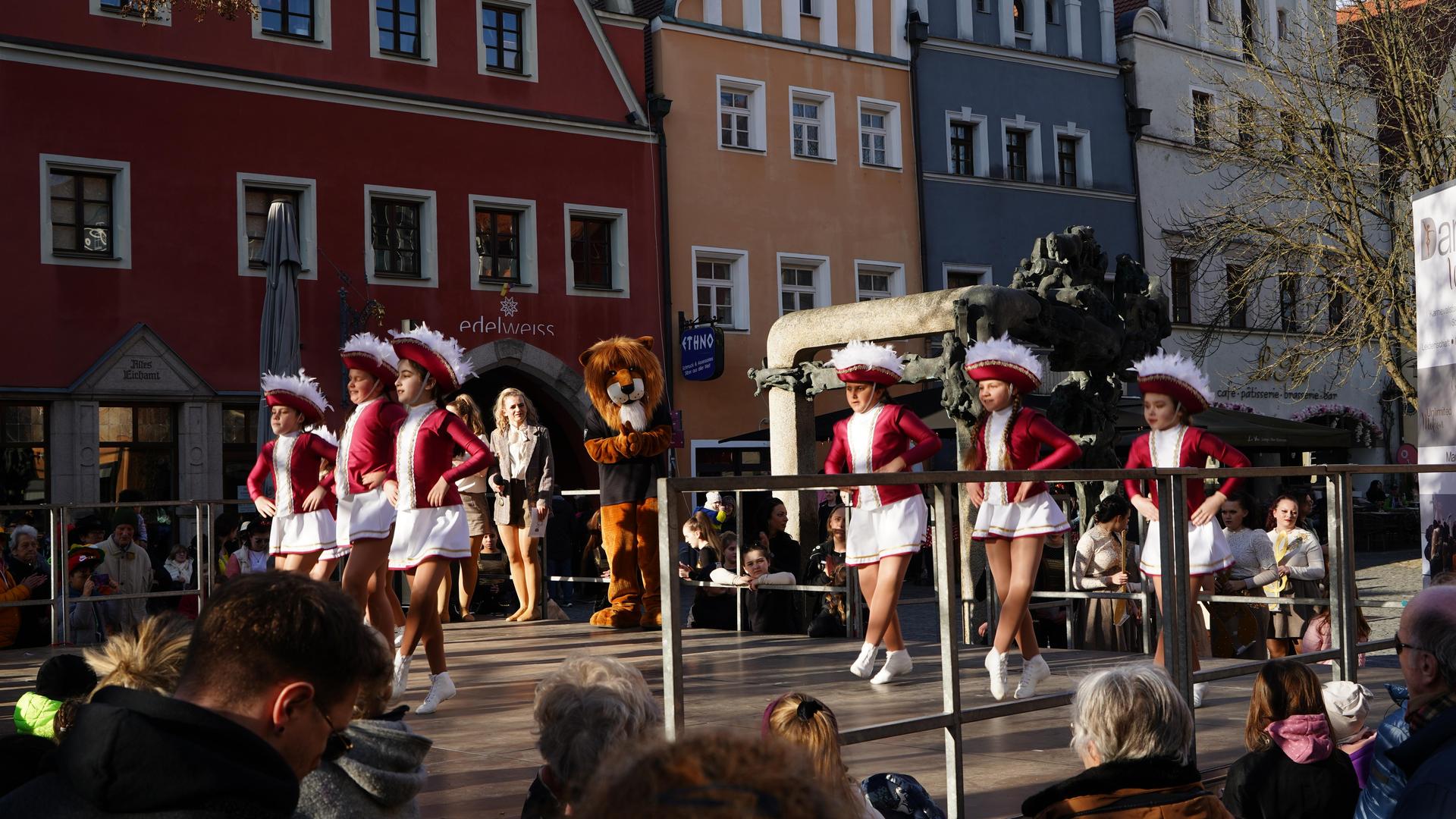 So war der Faschingsdienstag in der Weidener Innenstadt. (Bild: mcl)