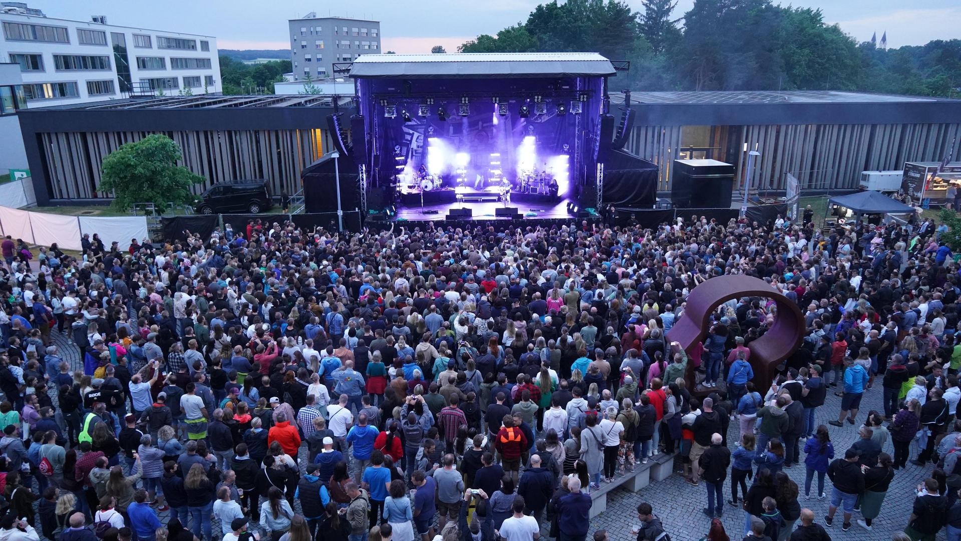 Die österreichische Band „Seiler und Speer” beim Campus Open Air 2023. (Bild: mcl)