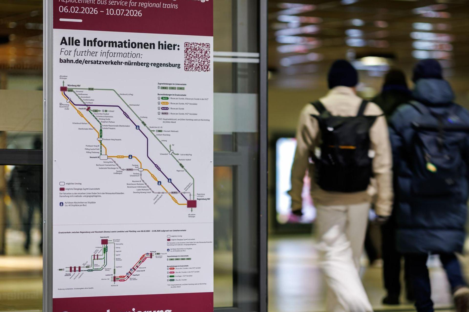 Während der Generalsanierung wird der Fernverkehr über Ingolstadt umgeleitet.  (Bild: Daniel Karmann/dpa)