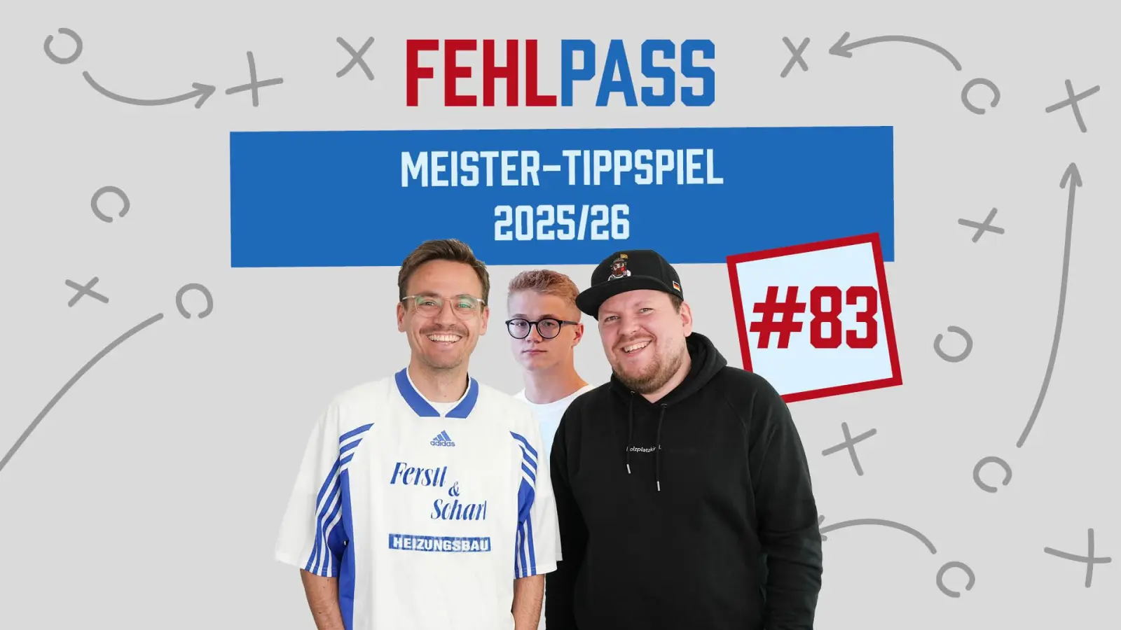 Wer wird Meister von Bezirksliga bis A-Klasse? Tracer (der Typ mit Brille und Schnauzer) und Schecki tippen dieses Mal gegen Schlötti (der Typ mit Brille und ohne Schnauzer). (Bild: Jakob Graf)