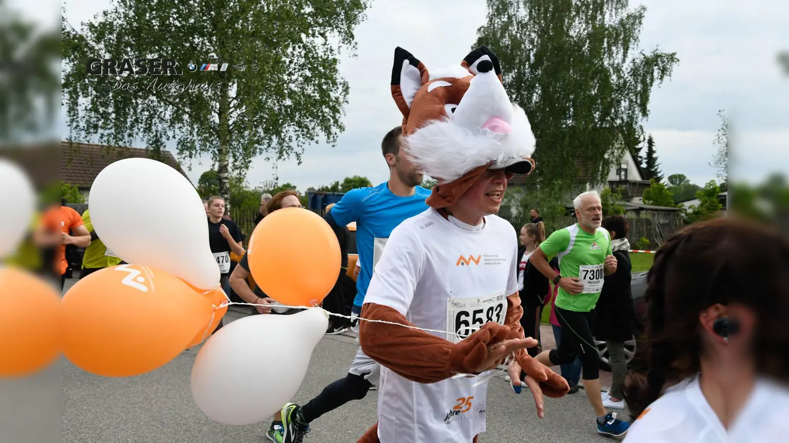 Ein bisschen Spaß muss sein. Beim Nofi-Lauf geht es nicht um Zeiten und Rekorde, sondern um die Freude an der Bewegung. (Archivbild: Petra Hartl)