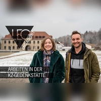 Als Bundesfreiwillige und Volontär arbeiten Michal und Rene in der KZ-Gedenkstätte. (Bild: Marina Gube / Grafik: Redaktion Magazine)