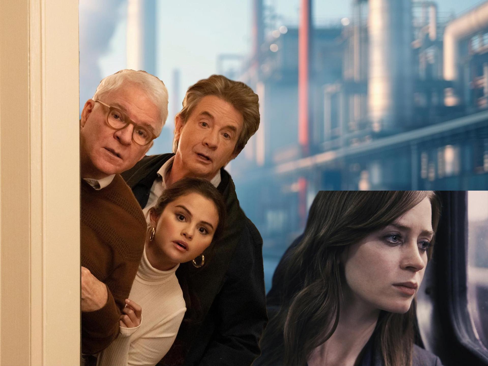 Mord, Totschlag, Raub und eine Rom-Com - das könnt ihr im Februar streamen. (Bildmontage: knz/Justlight - Adobe Stock/picture alliance/dpa/Disney + | Craig Blankenhorn/Hulu/CONSTANTIN FILM)