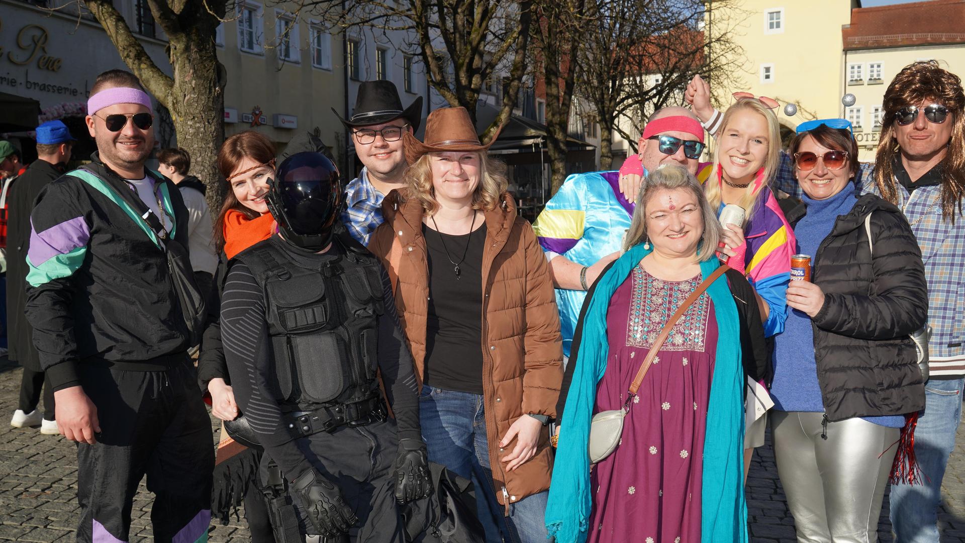 So war der Faschingsdienstag in der Weidener Innenstadt. (Bild: mcl)