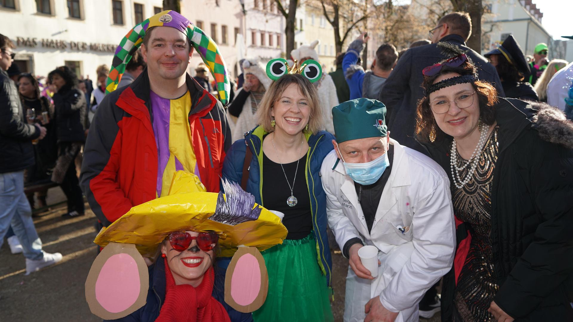 So war der Faschingsdienstag in der Weidener Innenstadt. (Bild: mcl)