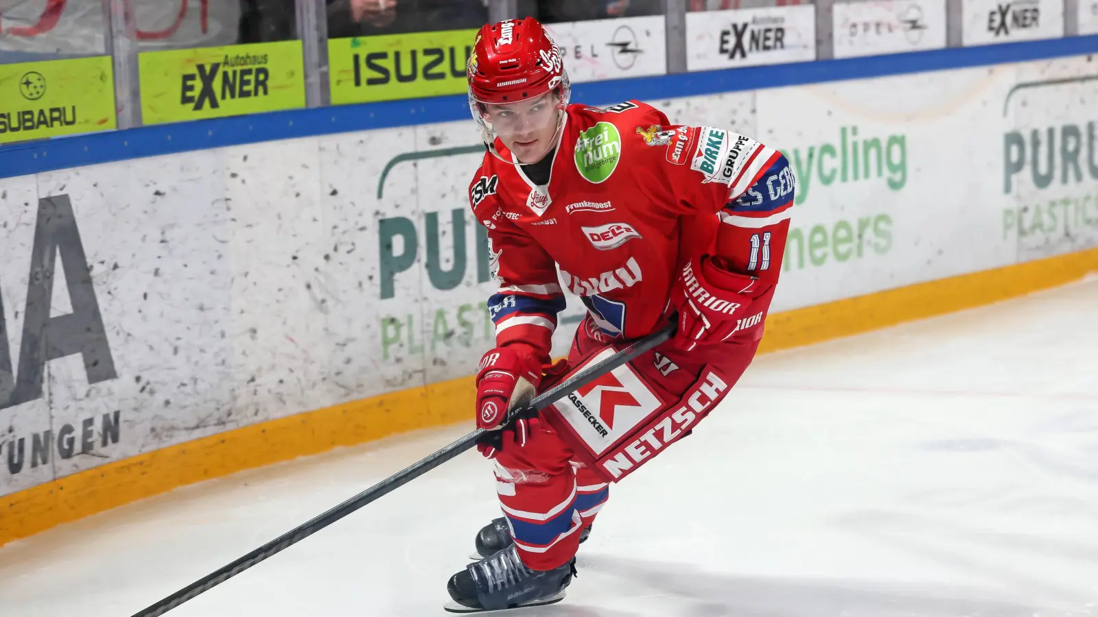 Der Regenstaufer Luis Marusch wechselt von den Selber Wölfen zu den Blue Devils Weiden. (Bild: Mario Wiedel)